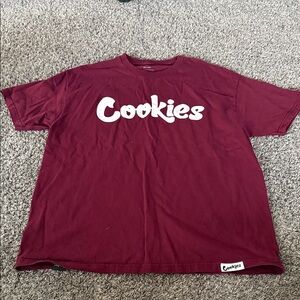 Cookies Men's Maroon Short Sleeve Tee